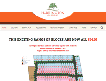 Tablet Screenshot of harringtongardens.com.au